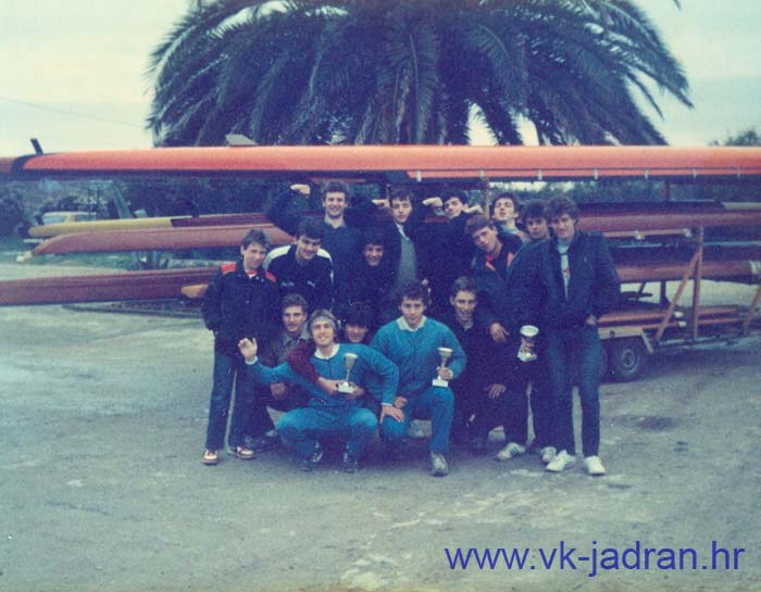 Split 1986. Hrboka Kacan Fain Kukolj Kanjer Jurin Grubsic Vuksan Zuvanic Valcic Milin S Ivcic Bacic Matulina Dundov